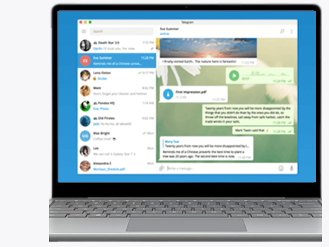 Telegram 应用界面